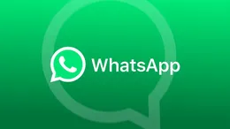 Логотип WhatsApp на зелёном градиентном фоне